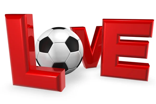 Amore calcio — Foto Stock