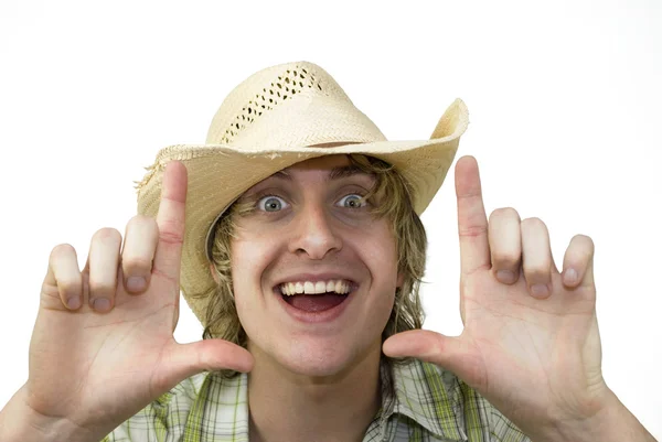 Feliz Cowboy. — Fotografia de Stock
