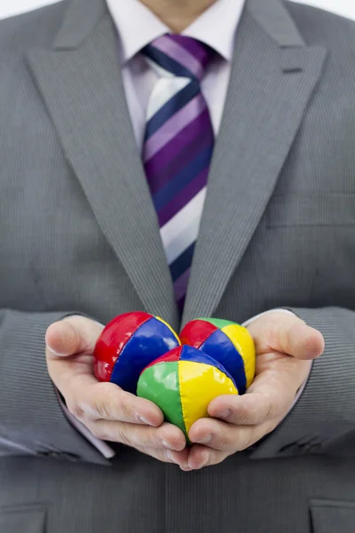 Obchodní žonglér — Stock fotografie