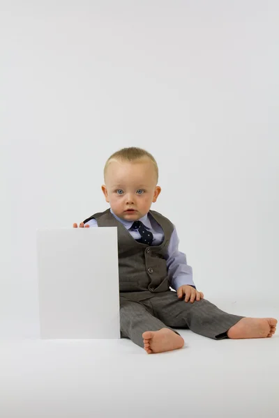Bebé de negocios en traje —  Fotos de Stock