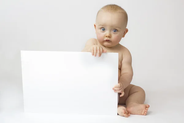 Aislamiento blanco del bebé —  Fotos de Stock
