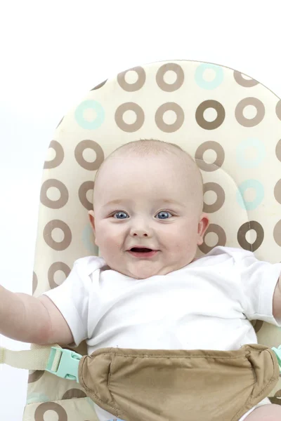 Feliz bebé rebotando —  Fotos de Stock