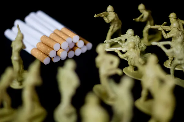 Wojny przeciwko palenie Obrazy Stockowe bez tantiem