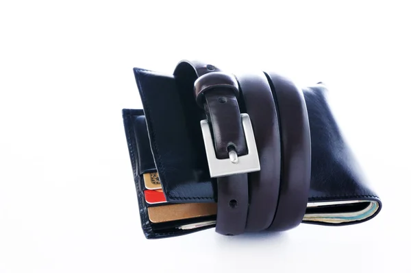 M-cüzdan kemer ile bağlı — Stok fotoğraf