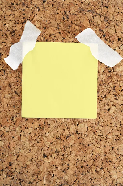 Yellow adhesive note — Stock Photo, Image