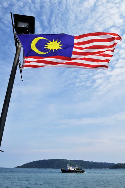 Malaysias flagga — Stockfoto