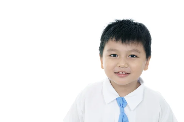 Aranyos fiú mosolyog — Stock Fotó