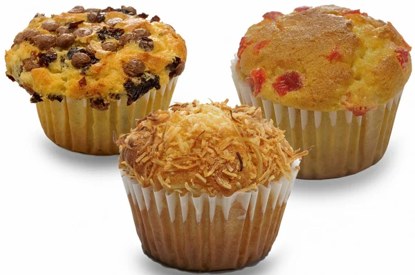 Muffin, Muffin decorati gustosi — Foto Stock