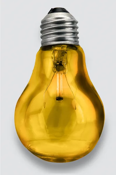 Gelbe Glühbirne — Stockfoto