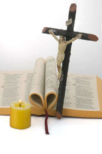 Jesus Christ and the Bible — Stock Photo, Image