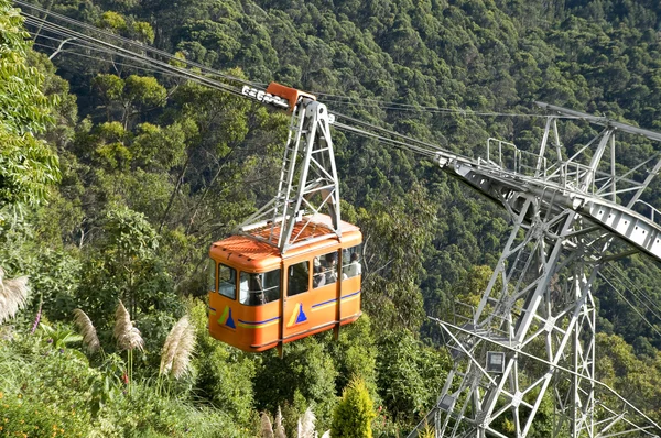 stock image Cable Car in Bogota Colombia Monserr