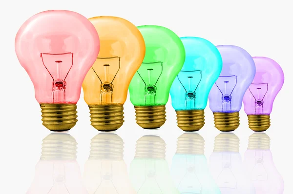 Colored bulbs — Stock Photo, Image