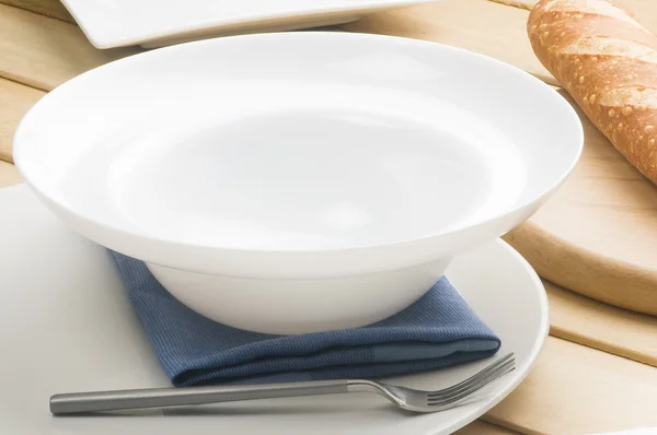 Plate on white — Stock Photo, Image