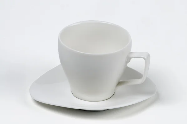 白い背景に白いカップ — ストック写真
