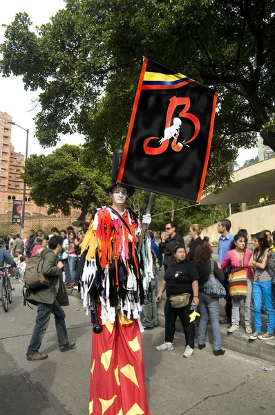 Festival de Teatro de Rua Bogotá Colômbia — Fotografia de Stock