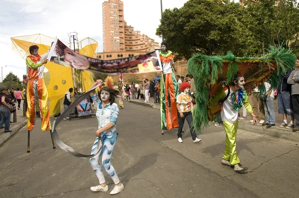 Sokak Tiyatrosu Festivali bogota Kolombiya — Stok fotoğraf