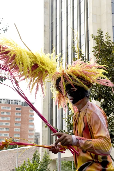 Utcaszínházi fesztivál bogota, Kolumbia — Stock Fotó