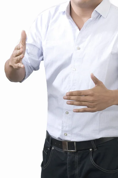 Zakelijke helpen hand grip handdruk — Stockfoto