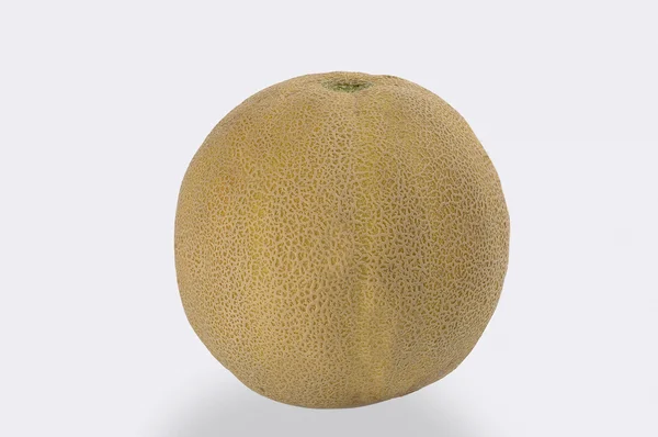 Žlutý meloun, izolované na bílém — Stock fotografie