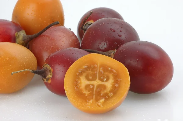 Árbol de tomate Solanum betaceum, Tamarillo — Foto de Stock