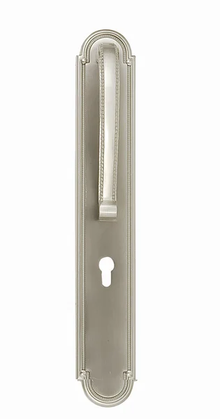 Serratura, La serratura moderna e sicura su una porta di legno — Foto Stock