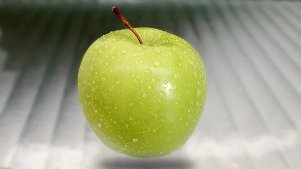 Grönt äpple — Stockfoto