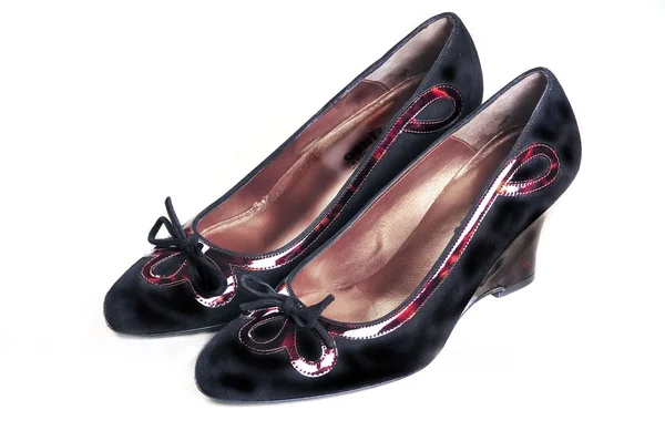 Kožené boty ženy — Stock fotografie