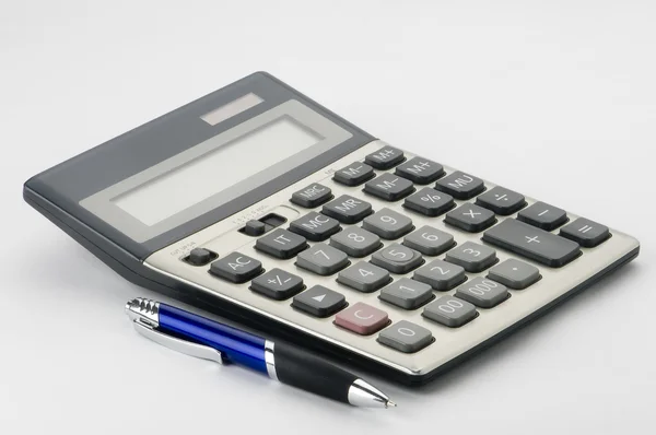 stock image Business calculator notebook pen showing financial success in the stock mar