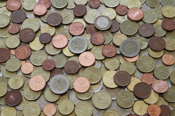 stock image Used Euro Coins