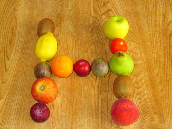 Fruity H — Stock Photo, Image