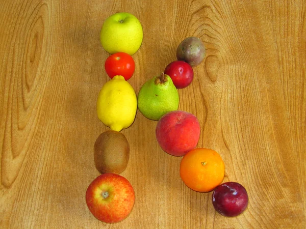 Fruity K — Stock Photo, Image