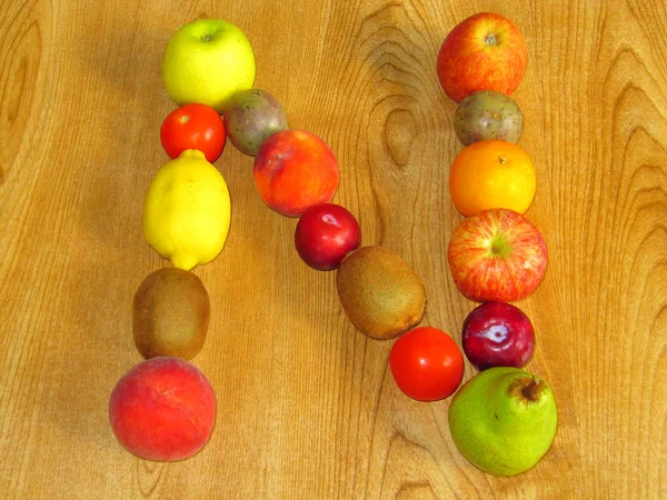 Fruity N — Stock Photo, Image