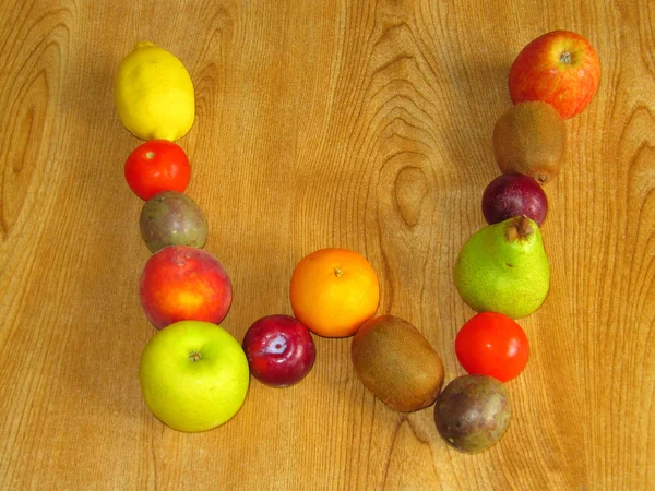 Fruity W — Stock Photo, Image