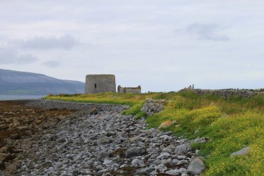 Martello kule, finavarra, county clare, İrlanda.