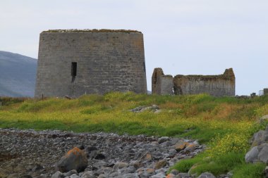 Martello kule, finavarra, county clare, İrlanda.