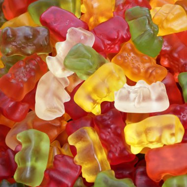 Gummy bear background clipart