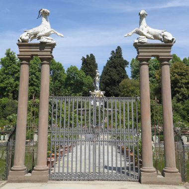 Historic garden in FItaly clipart