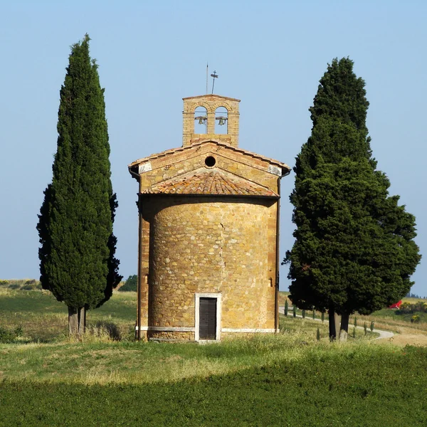 Kaplica w Toskanii — Zdjęcie stockowe