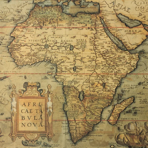 Antique map of Africa — Stock Photo, Image