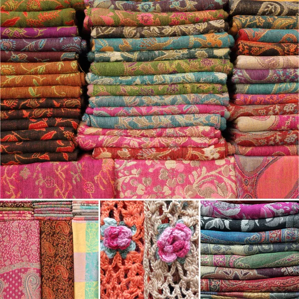 Colección de bufandas de lana —  Fotos de Stock