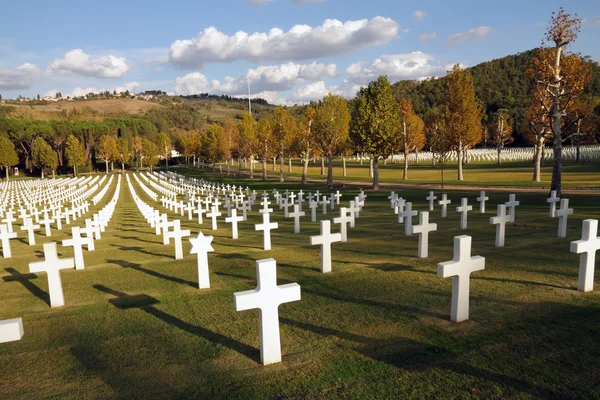 Florence American War Cemetery en Italia — Foto de Stock