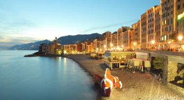 güzel İtalyan Deniz Köyü Panorama