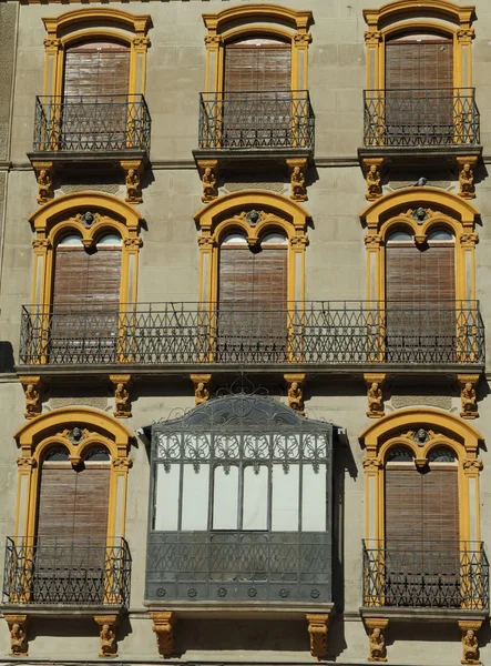 Facade with balconies — Stock Photo, Image
