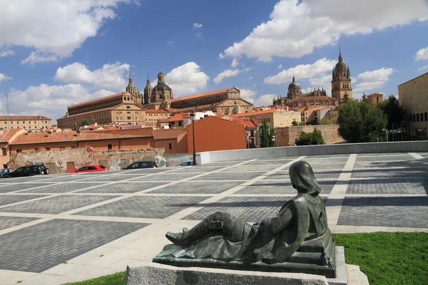 Praça na cidade espanhola Salamanca — Fotografia de Stock