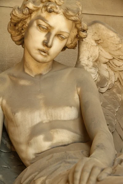 stock image Beautiful antique angel sculpture