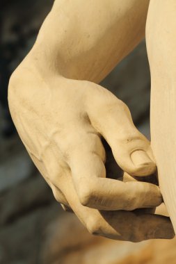 Detail of David statue clipart