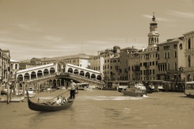 VENICE - MAY 17: Gondola on Grand Canal on May 17, 2010 in Venice, Italy. clipart