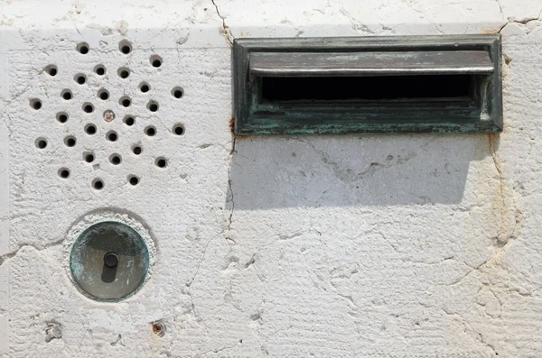 Πόρτα κουδούνι ενδοεπικοινωνίας — Φωτογραφία Αρχείου