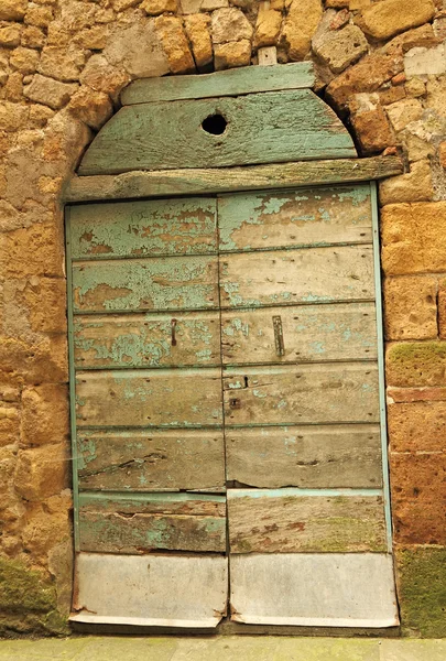 Porta de madeira rústica — Fotografia de Stock