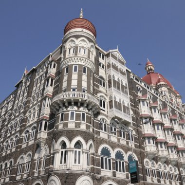 Taj Mahal Hotel in Mumbai city clipart